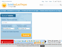 Tablet Screenshot of hotelenlasvegas.com